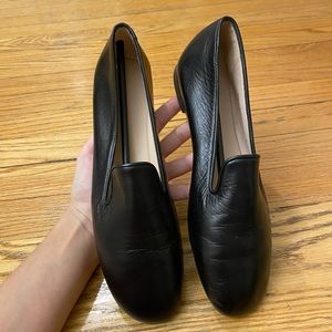 Stuart Weitzman Womens Black Casual Slip On Loafer